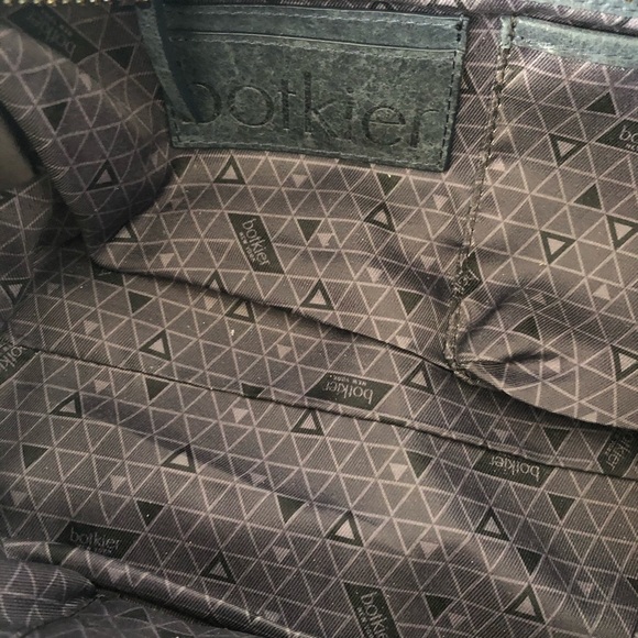 Botkier Navy Blue Medium Trigger Satchel - Picture 4 of 6